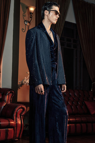 Jacket Set for Contemporary Wear – Midnight Blue Orion by Itrh