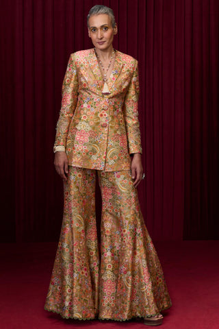 Green pulse jazz-e-jashn jacket set