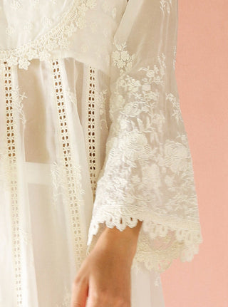 White malgudi days neesa kurta set