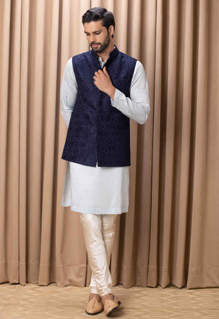 Ameera navy blue bandi set