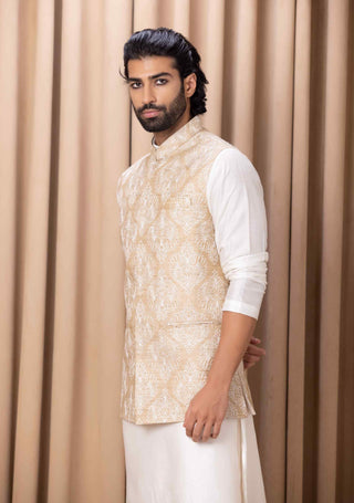 Aryan beige bandi set