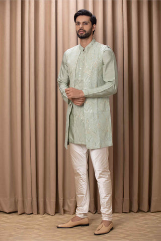 Javed mint green kurta and pant