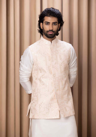 Zahid soft pink bandi set