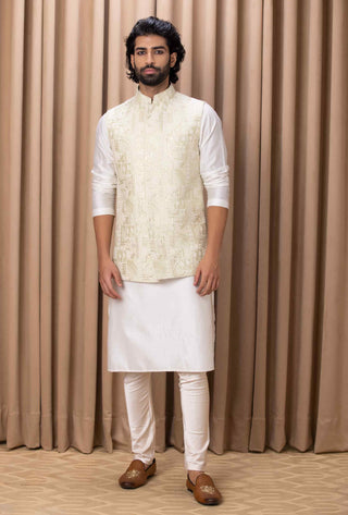 Zahid mint green bandi set