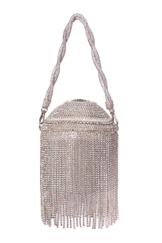 Bucket bag for women for Contemporary Wear - Silver glitz accessory by House of Kosha