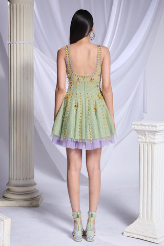 Dress Contemporary Wear - Green nebula nightfall by Papa Don't Preach