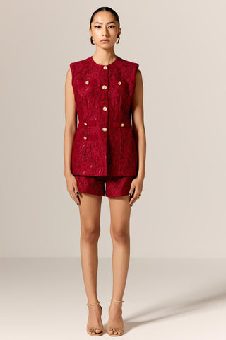 Red seren eminence co-ord set