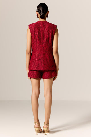 Red seren eminence co-ord set