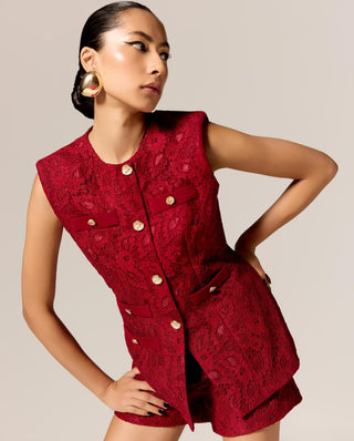 Red seren eminence co-ord set