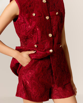 Red seren eminence co-ord set