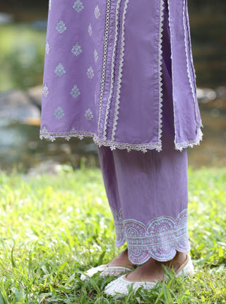 Blue maira malgudi day kurta set