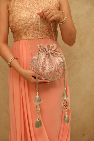 Potli Bag for Indian Wedding – Pink Amer by Amyra