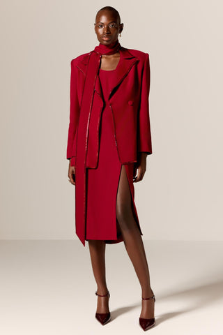 Red stella eminence co-ord set