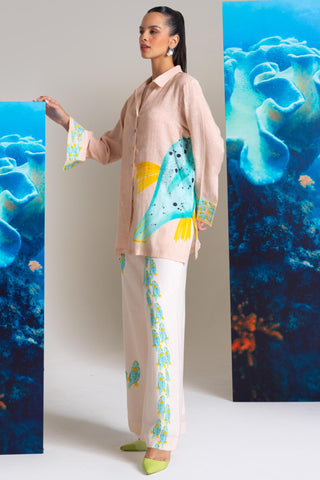 Beige salt water sass wow co-ord set