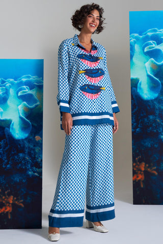 Blue shell we kiss wow co-ord set