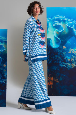 Blue shell we kiss wow co-ord set