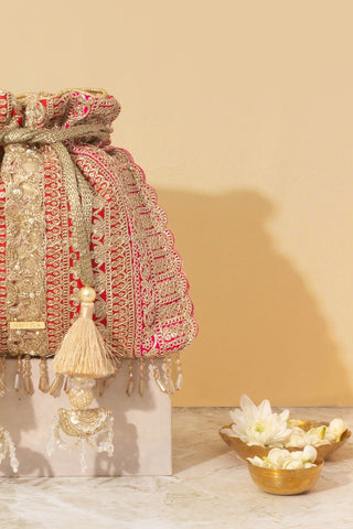 Multicolor naaz potli handbag