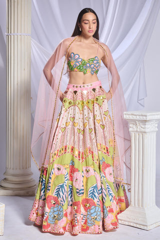 Lehenga Set Indian Wedding - Ivory tales of confetti by Papa Don't Preach
