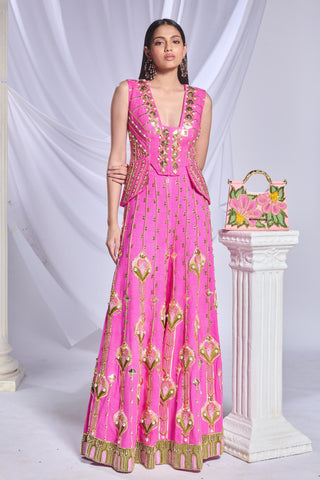 Palazzo Pant Set Indian Wedding - Pink princess treatment by Papa Don't Preach