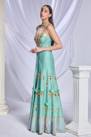 Jumpsuit India Wear - Green fairy by Papa Don't Preach