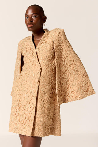 Beige asterix eminence blazer dress