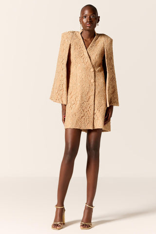 Beige asterix eminence blazer dress
