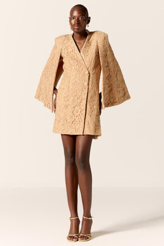 Beige asterix eminence blazer dress