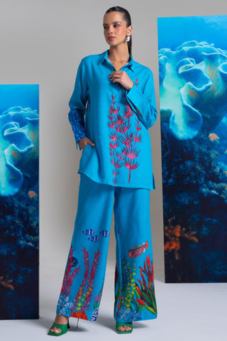 Blue ocean glory wow co-ord set