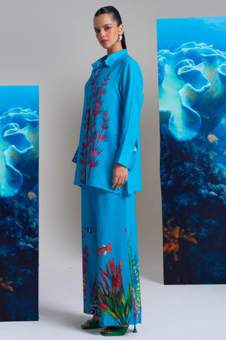 Blue ocean glory wow co-ord set