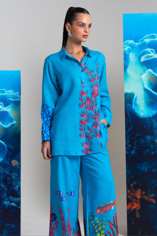 Blue ocean glory wow co-ord set