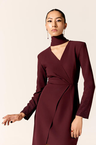 Brown galaxy eminence dress
