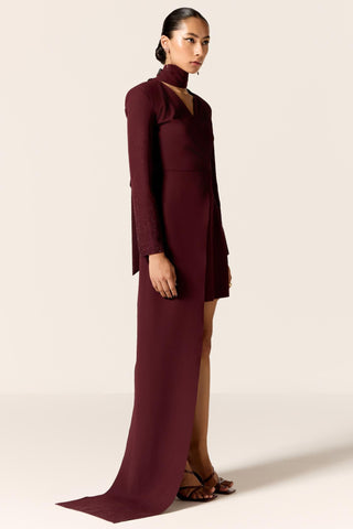 Brown galaxy eminence dress