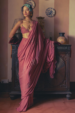 Pink vintage saree - Indian Wedding - Vintage Rose Set by The Little Black Bow