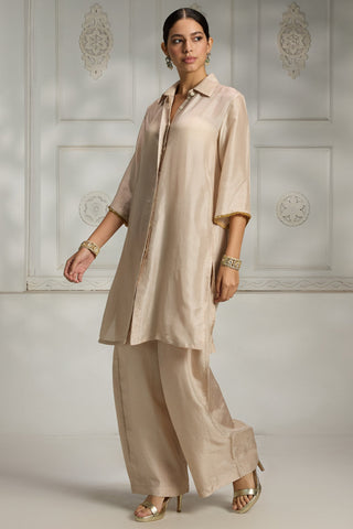 Ivory long shirt tunic