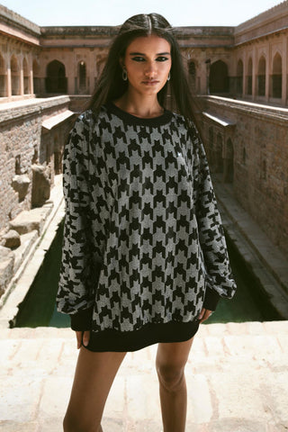 Black neith seher sweatshirt dress