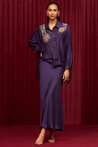 Purple symphony jazz-e-jashn co-ord set