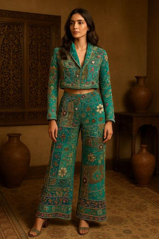 Co-ord Set Indigo Wear - Blue Noema Co-ord Set by Banjara Trail
