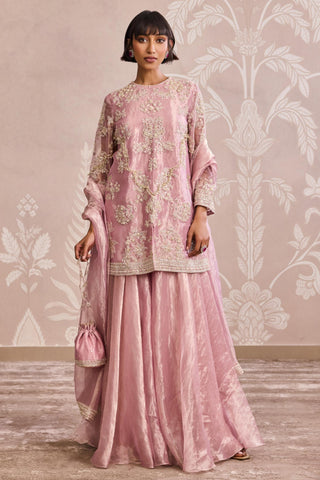 Gold nooreh ever after sharara set