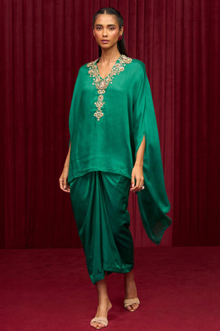 Green lilt jazz-e-jashn cape set