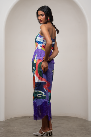 Co-ord Set for Contemporary Wear - Multicolor Siro Varen by Advait