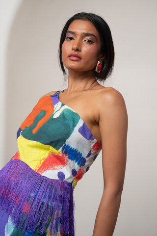 Co-ord Set for Contemporary Wear - Multicolor Siro Varen by Advait