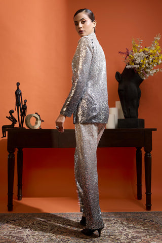 Drape Gown Co-ord for Special Occasions – Black Wedding Guest by Babita Malkani