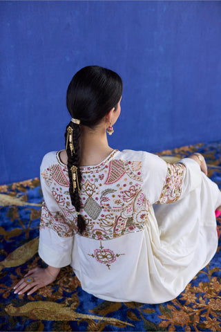 White kaura co-ord set