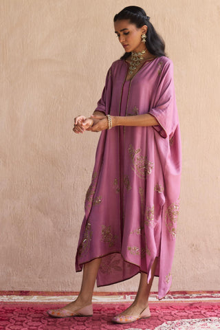 Purple kaftan jacket set