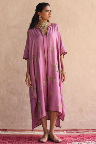 Purple kaftan jacket set