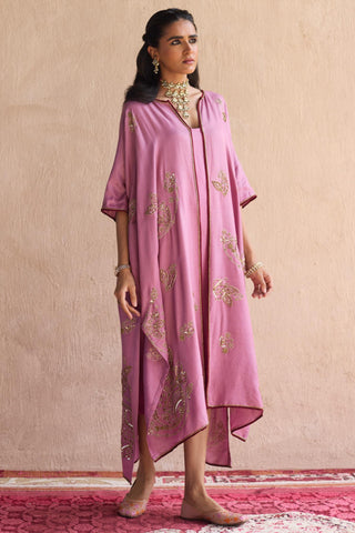 Purple kaftan jacket set