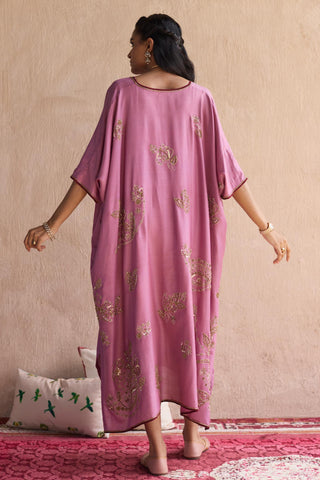 Purple kaftan jacket set