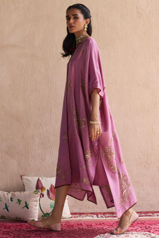 Purple kaftan jacket set