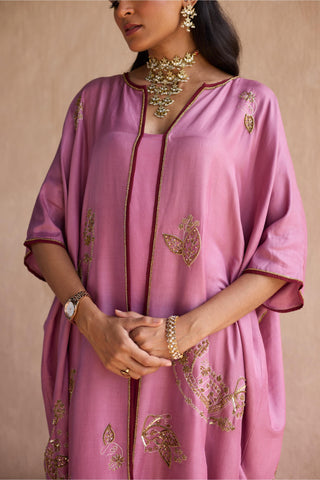 Purple kaftan jacket set