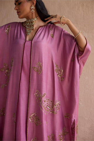 Purple kaftan jacket set